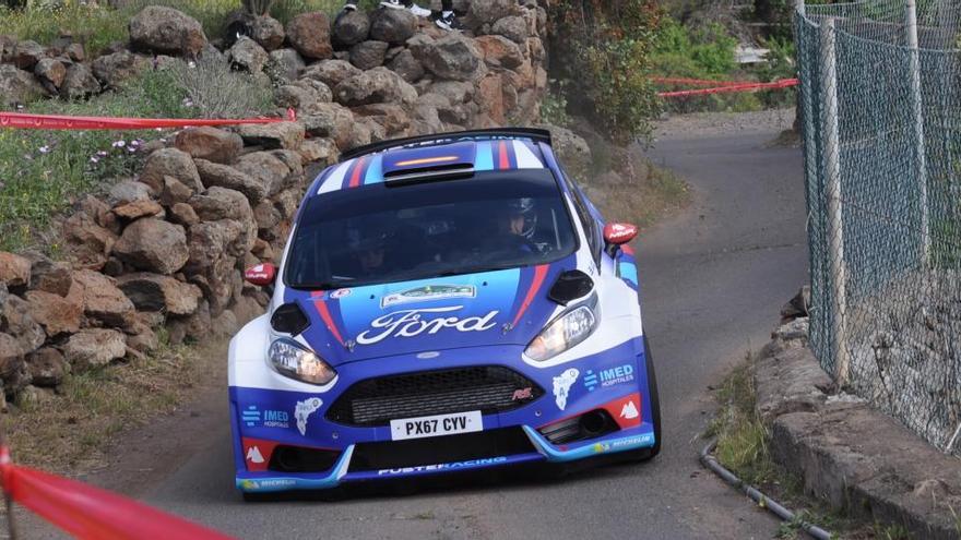 Fuster, en el Rallye Villa de Adeje 2019.