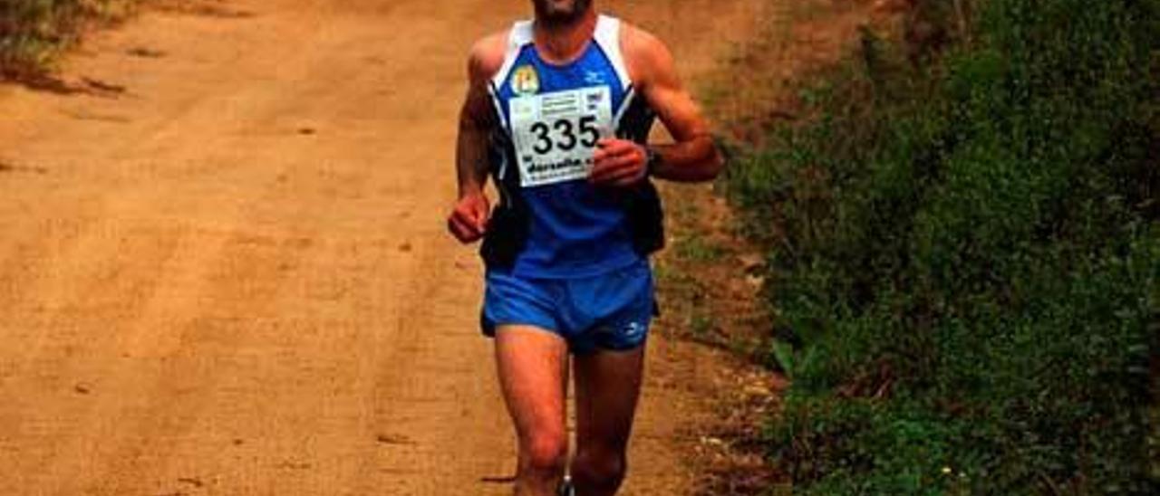 Luis Fernández, durante una carrera.