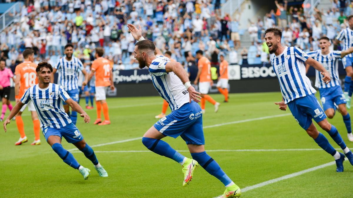 Peybernes marcó el gol de la victoria blanquiazul frente al Fuenlabrada el curso pasado.