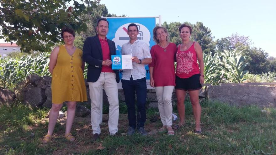 Vilaboa, diploma de oro de la Rede Galega de Praias sin Fume