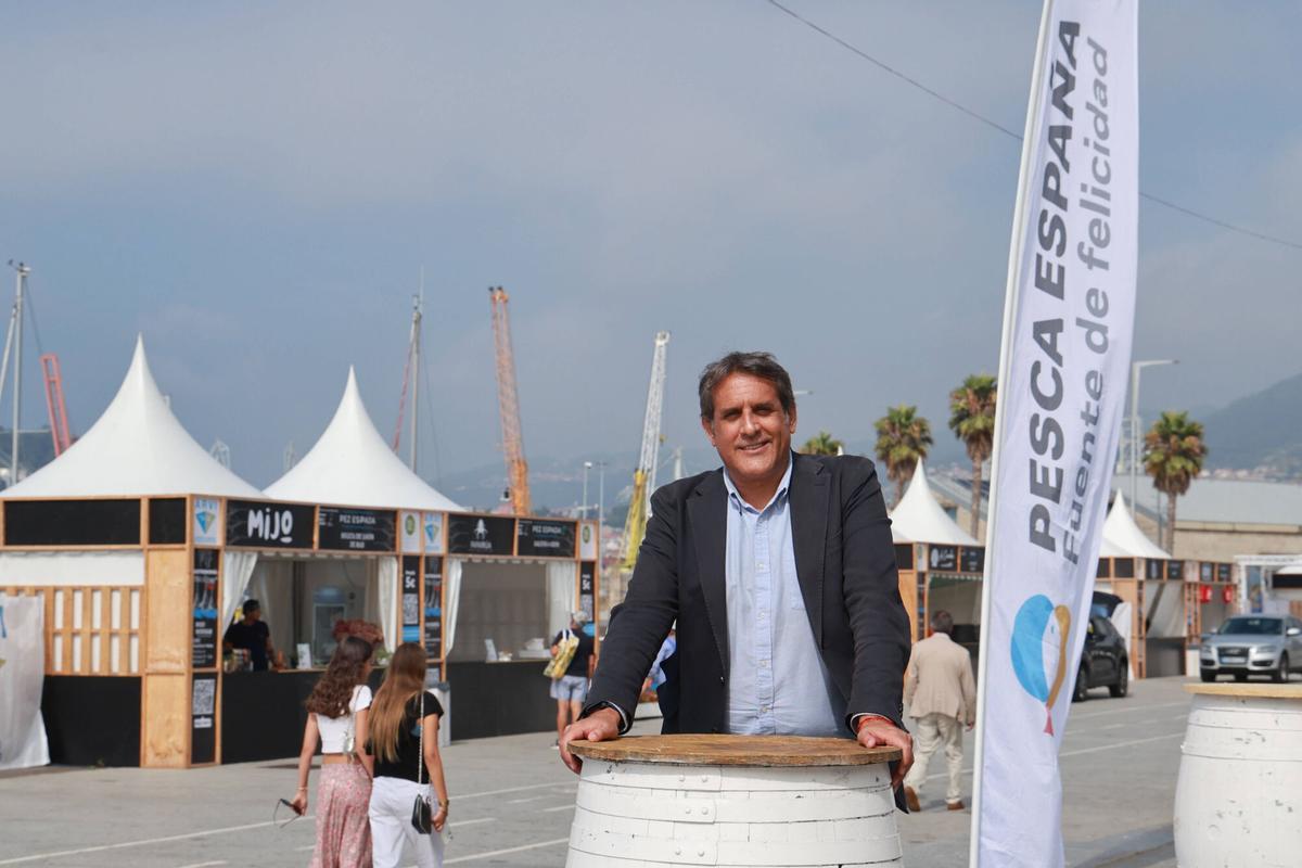 Antonio Nieto, gerente de Pesca España, en la jornada inaugural del Vigo SeaFest.