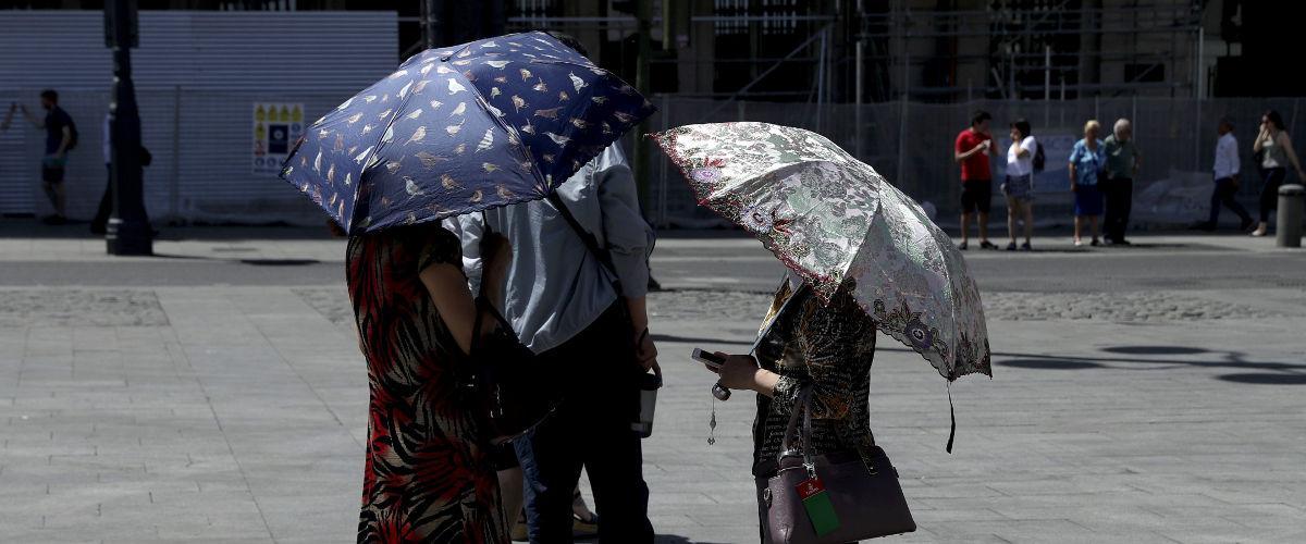 El calor aprieta en Madrid.
