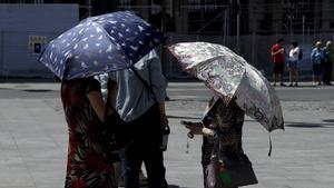 El calor aprieta en Madrid.