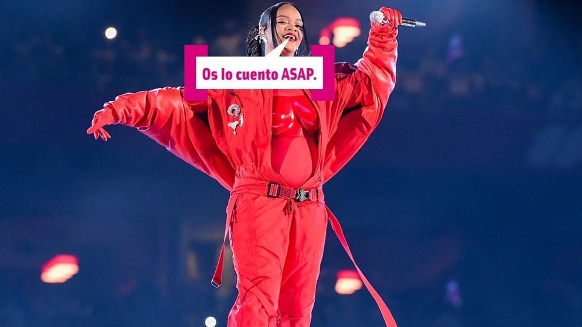 RIHANNA ANIMA AL PUBLICO DURANTE EL DESCANSO DE LA SUPER BOWL