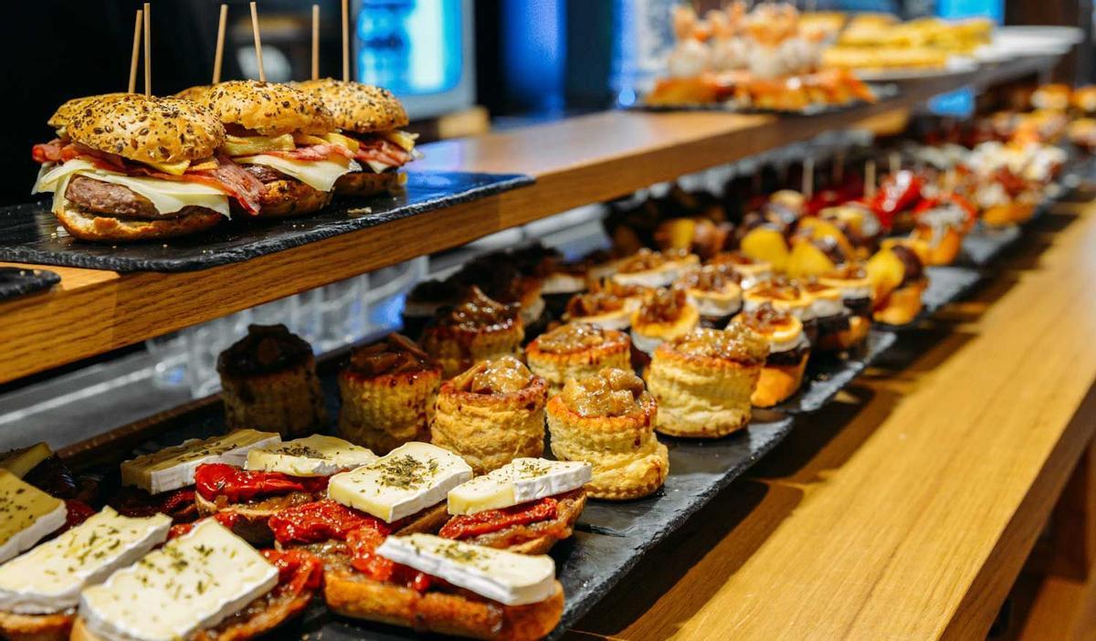 Spanish tapas called pintxos of the Basque country