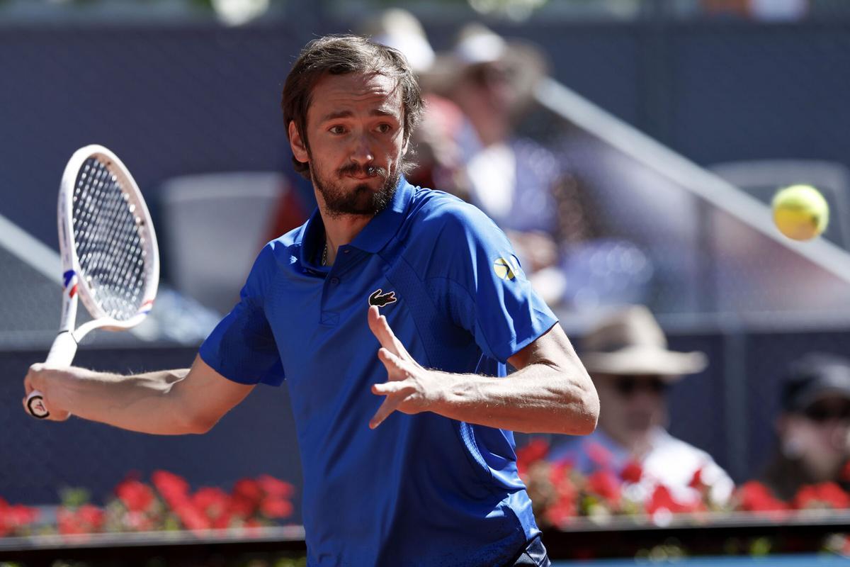 Daniil Medvédev, en el partido en Madrid ante Juan Manuel Cerúndolo