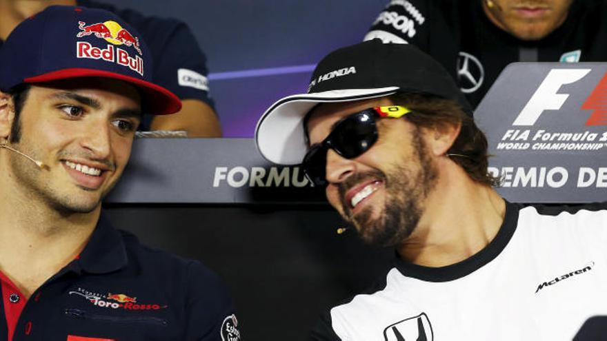 Carlos Sainz y Fernando Alonso