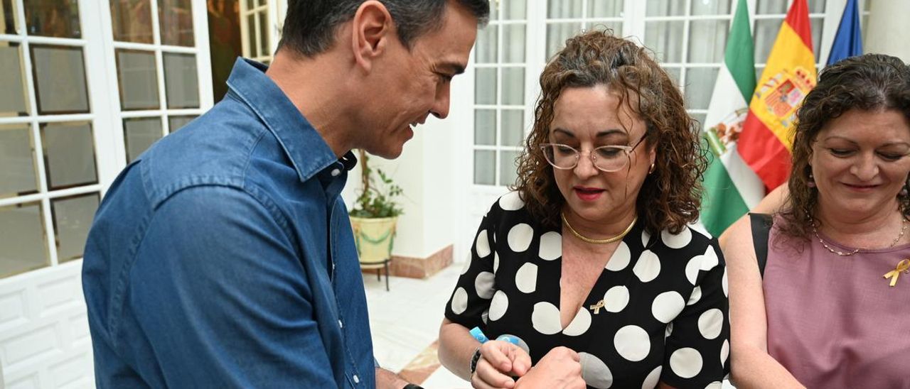 Pedro Sánchez se reúne en Sevilla con asociaciones de lucha contra el cáncer.