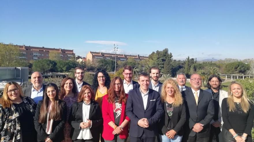 La candidatura de Ciutadans a Girona amb Héctor Amelló.