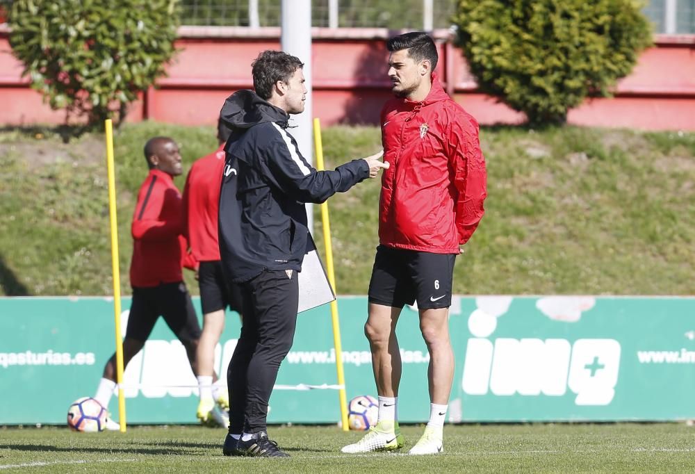 Entrenamiento del Sporting 19/04/2017