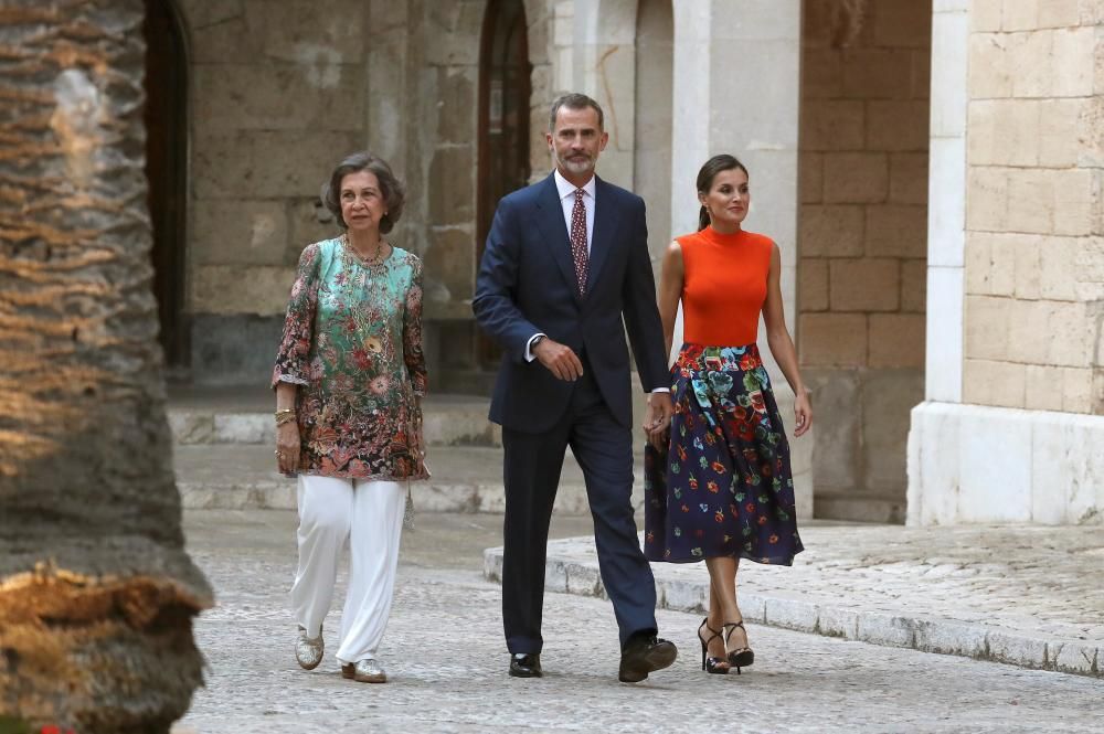 La reina Letizia y la reina Sofía en Mallorca