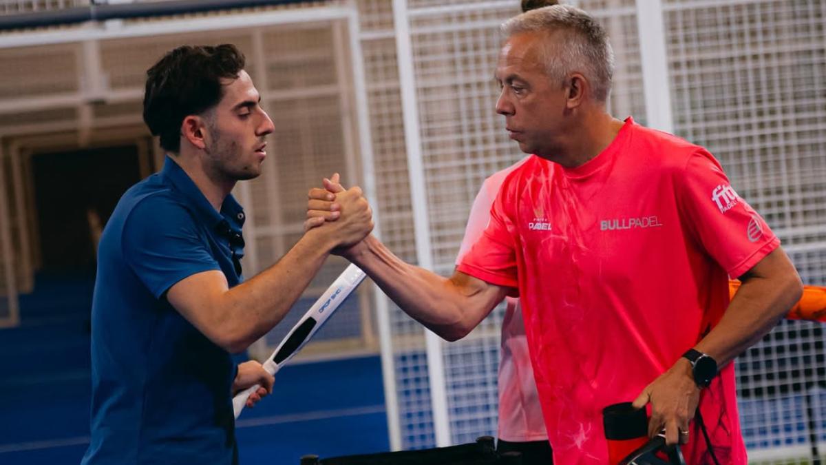 Jon Sanz trabajó con normalidad junto a su entrenadro Gaby Reca