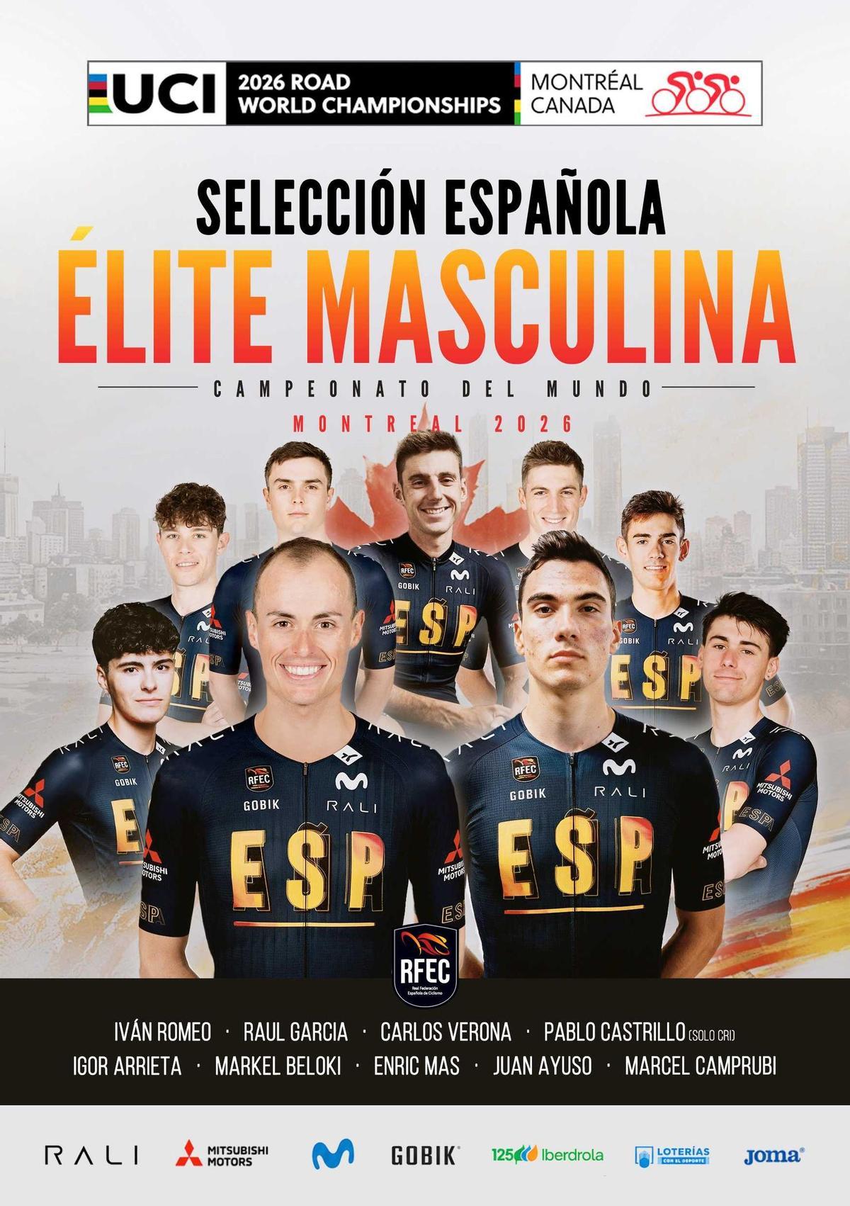 La selección masculina.
