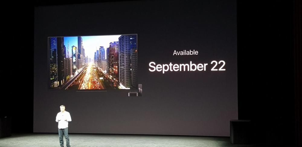 El nuevo Apple TV 4K costará 179 y 199 dólares (32 y 64 Gb, respectivamente).