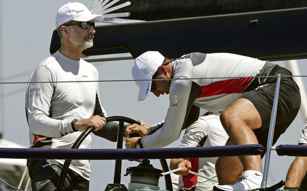 Felipe VI y Elena, en la Copa del Rey