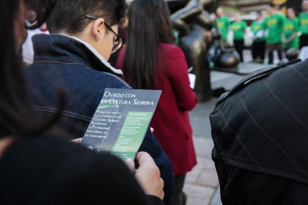 Oviedo apoya desde Gascona la candidatura sidrera ante la UNESCO