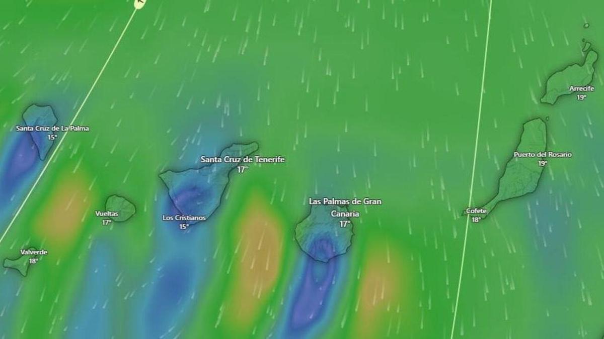 Pronóstico del tiempo en Canarias del 23 al 28 de marzo