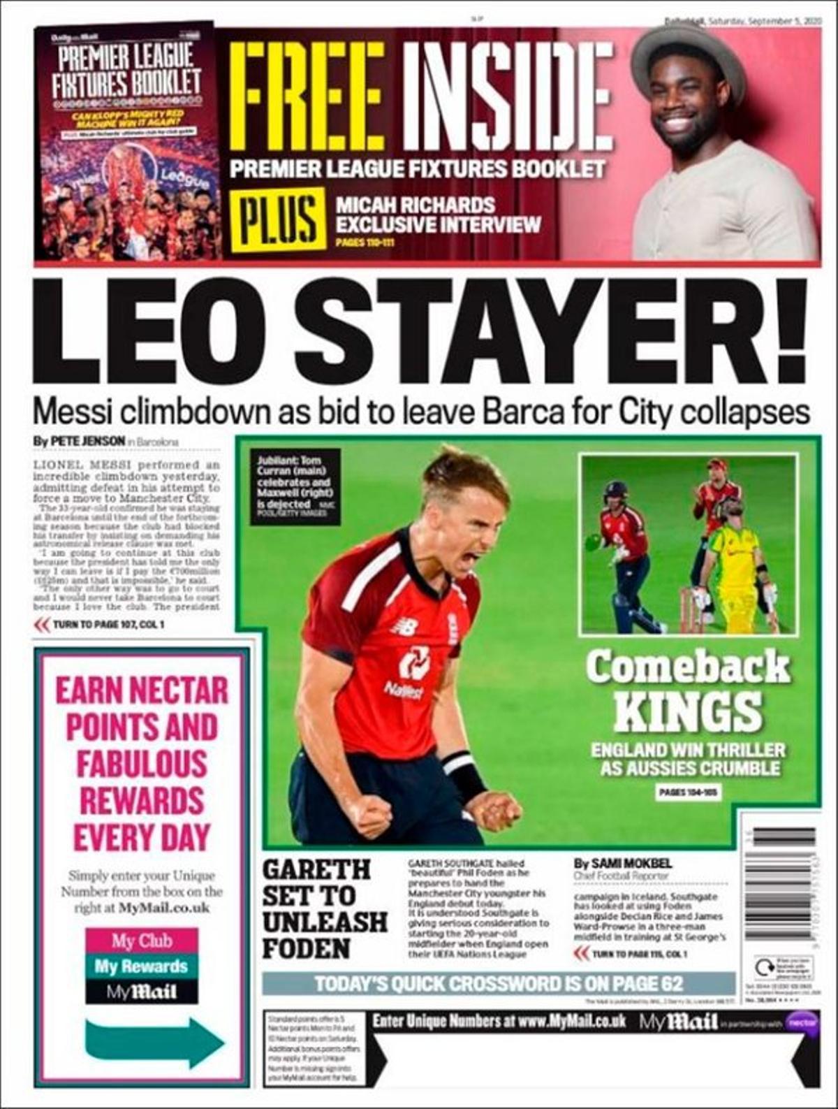 Messi se queda: las portadas de la prensa mundial