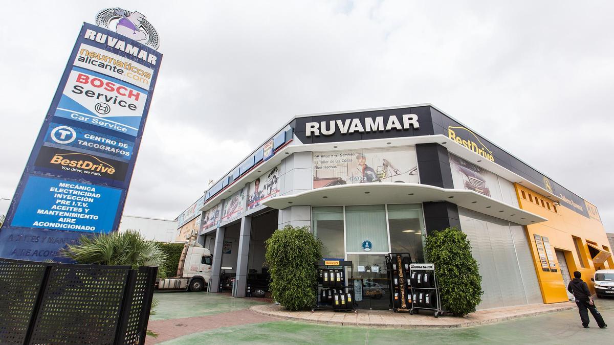 Fachada Talleres Ruvamar en San Vicente del Raspeig