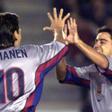 Litmanen y Xavi celebraron un gol en la época de Van Gaal