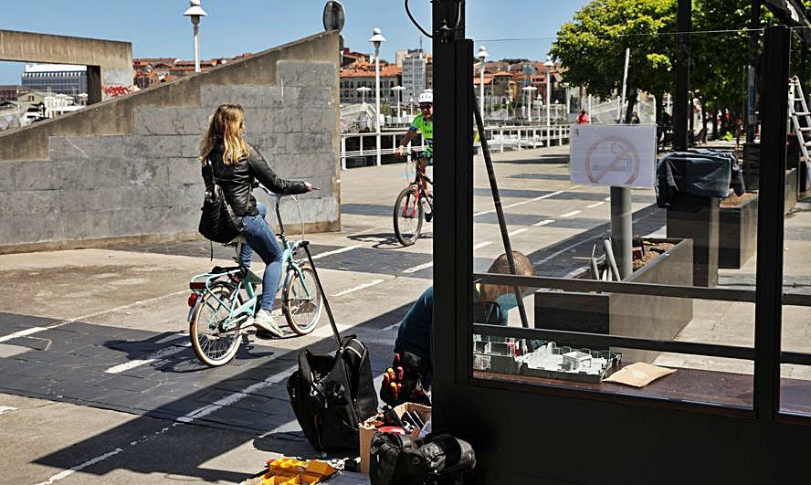 El carril bici de Fomento.