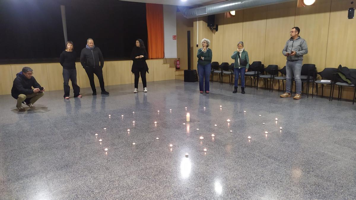 Acto simbólico celebrado en Campanet.