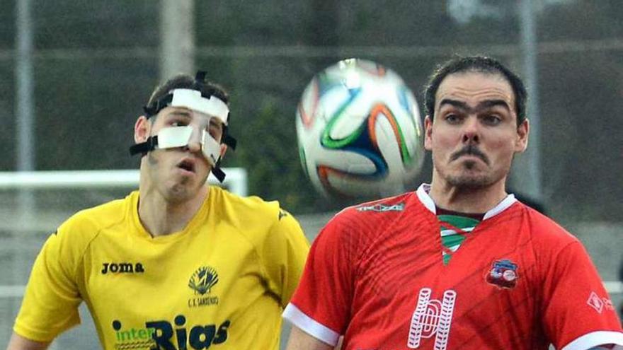 Un momento del duelo disputado ayer en Baltar de Arriba. // R. Vázquez