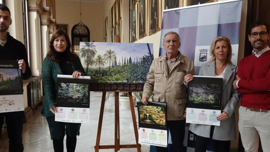 El jardín con el mirador de fondo, la foto del calendario de La Concepción en 2020