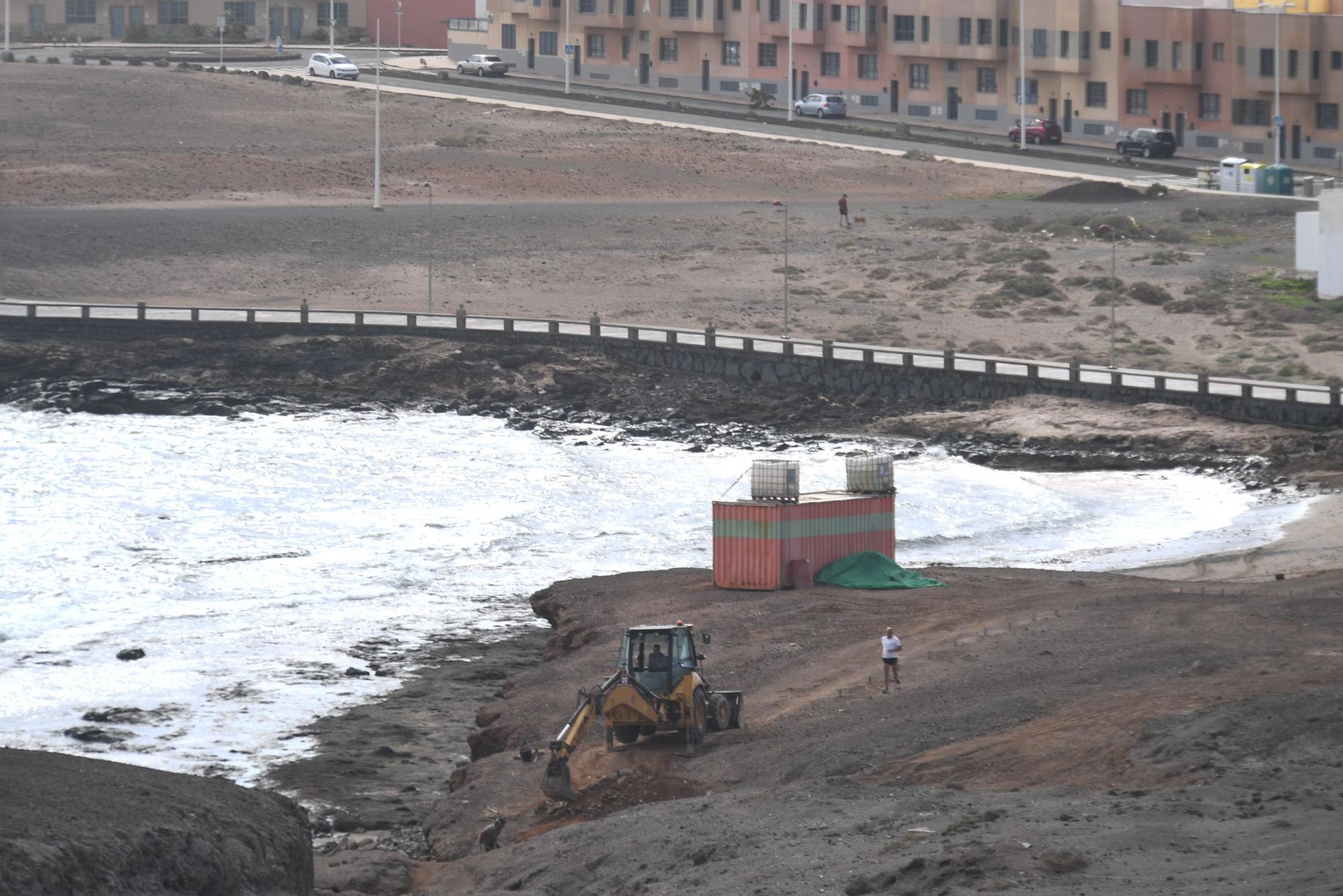 Obras en el muelle de Arinaga