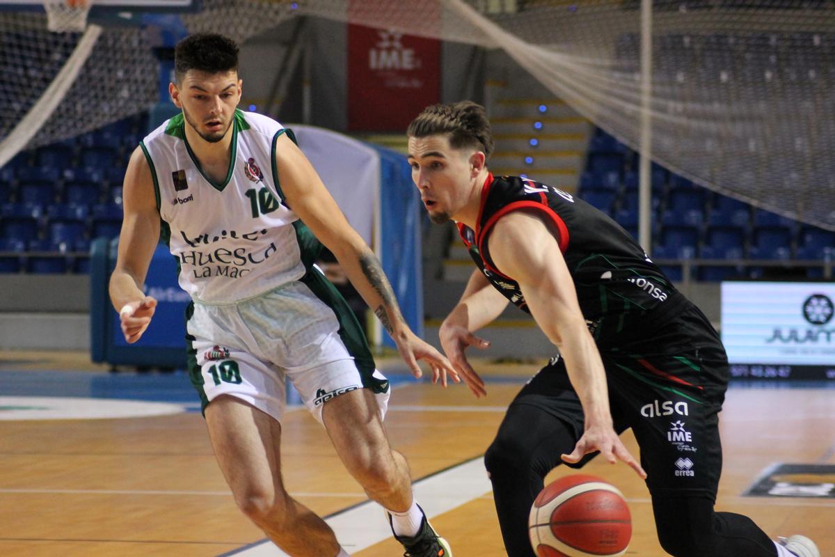 Van Beck, al partit davant l'Osca diumenge passat