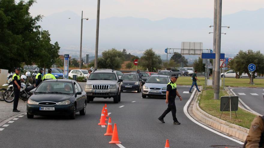 Imagen de los accesos al Parque Tecnológico de Andalucía.