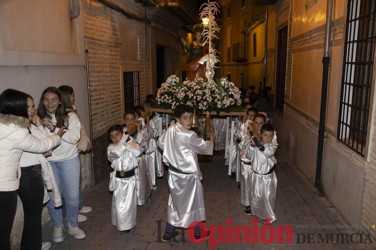 Los niños toman las calles de Caravaca en la procesión de Lunes Santo
