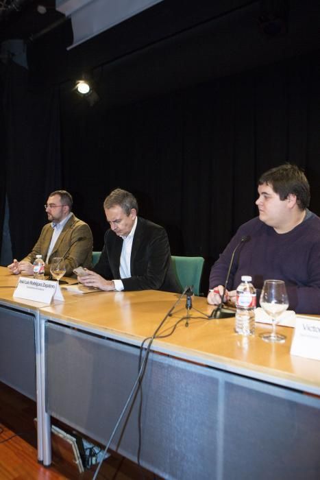 Acto del expresidente José Luis Rodríguez Zapatero en Oviedo.