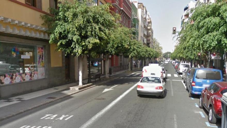 La calle Tomás Morales, donde ocurrieron los hechos, en una imagen de archivo.