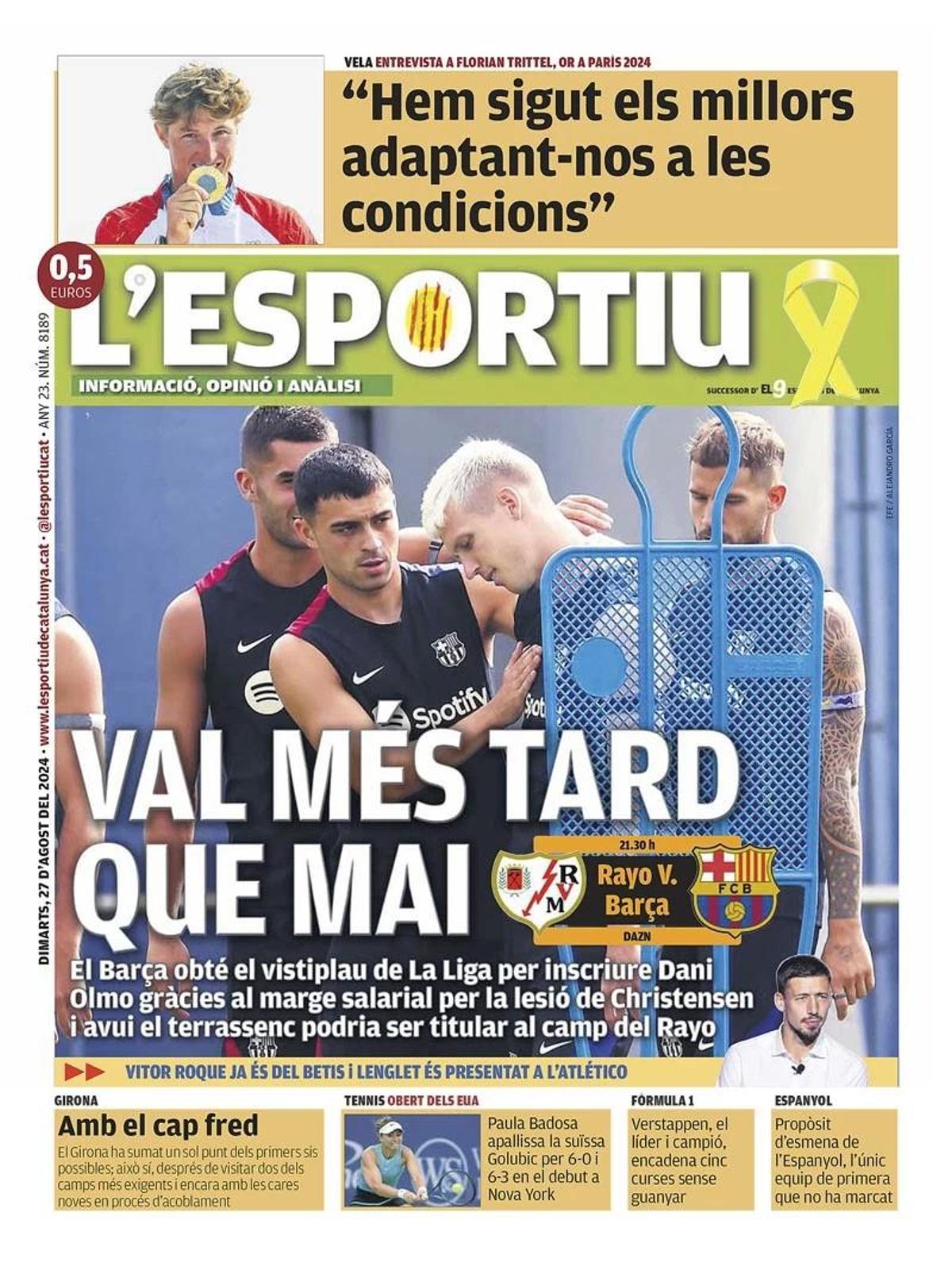 Las portadas de la prensa deportiva de hoy, martes 27 de agosto