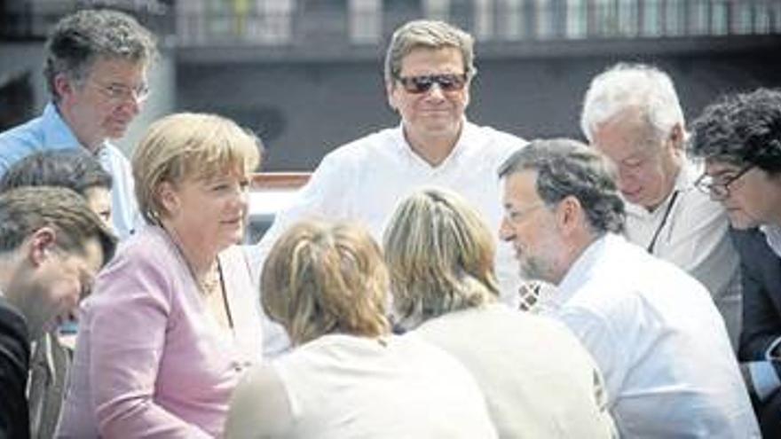 Rajoy, con el apoyo de Merkel