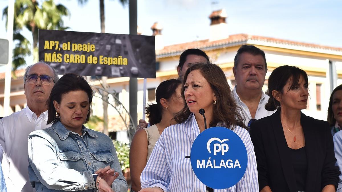 Navarro inicia en Mijas una campaña ciudadana de recogida de firmas para exigir al Gobierno bonificar la AP-7