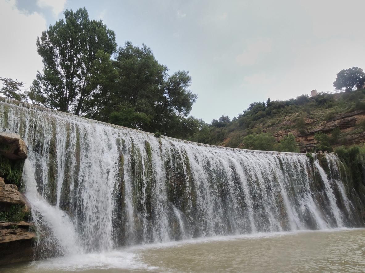 Imagen de el Salto de Bierge en el Parque natural de la Sierra y los Cañones de Guara.