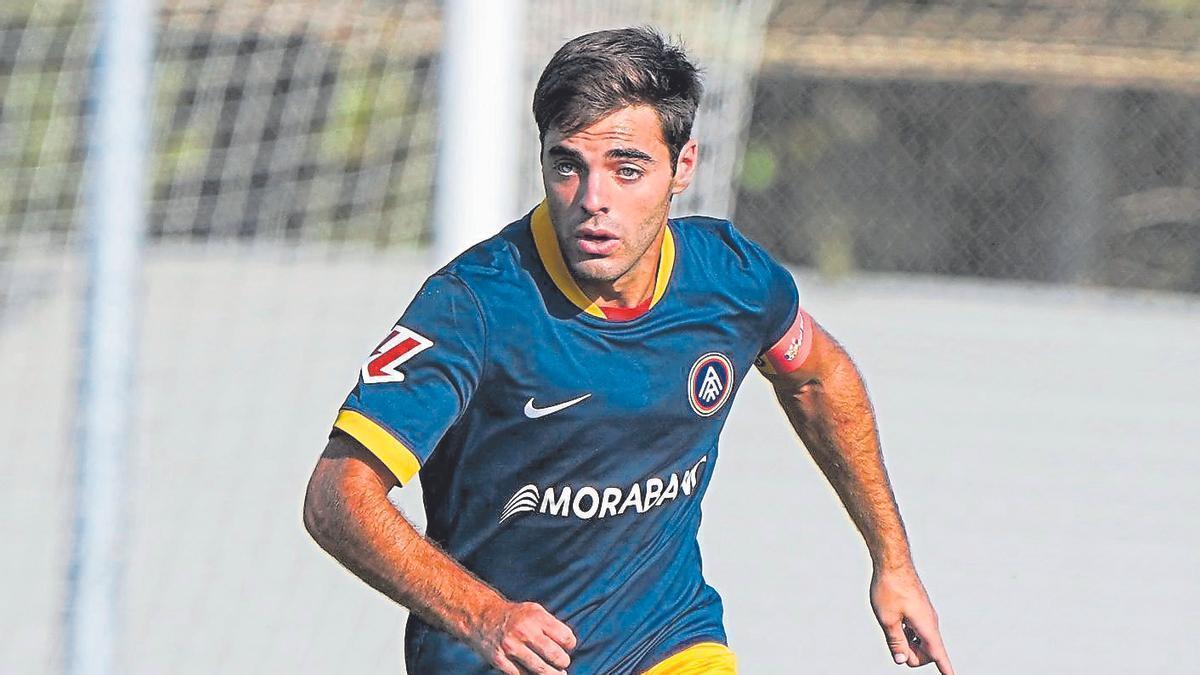 El berguedà Martí Vilà, en un partit de pretemporada del FCAndorra