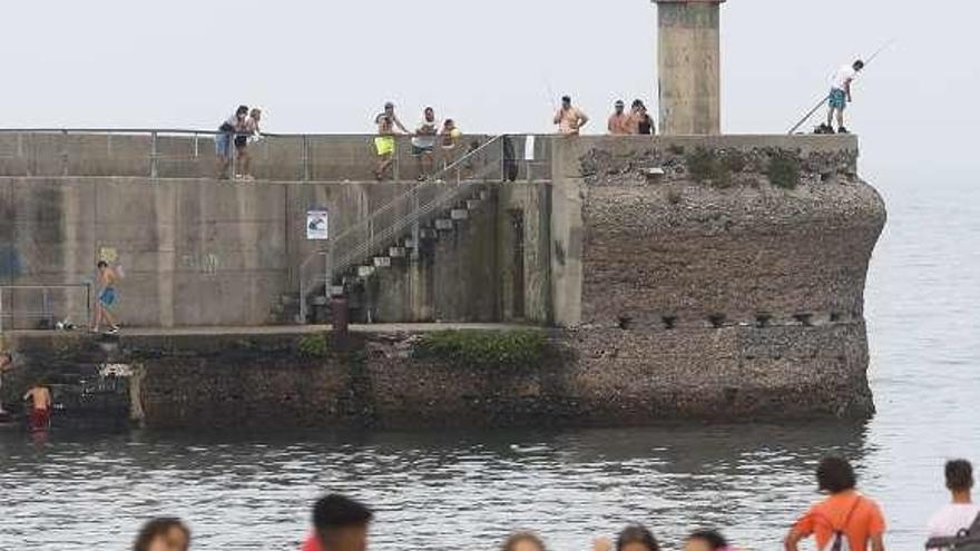 La zona del Gayo, junto a la playa de Luanco.