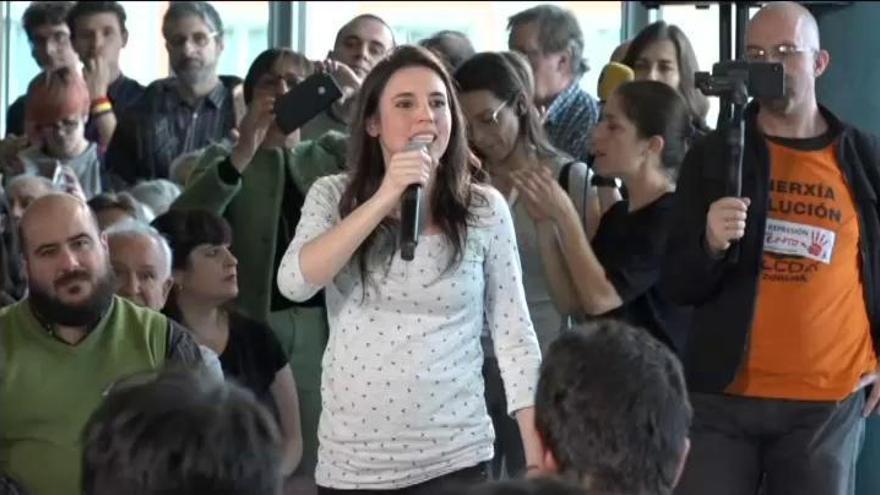 Irene Montero llama a los votantes a &quot;levantar la voz&quot;