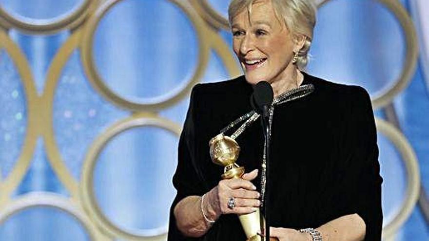 Glenn Close va recollir el premi a millor actriu de drama i els pronòstics la situen en el camí de l&#039;Oscar que no té