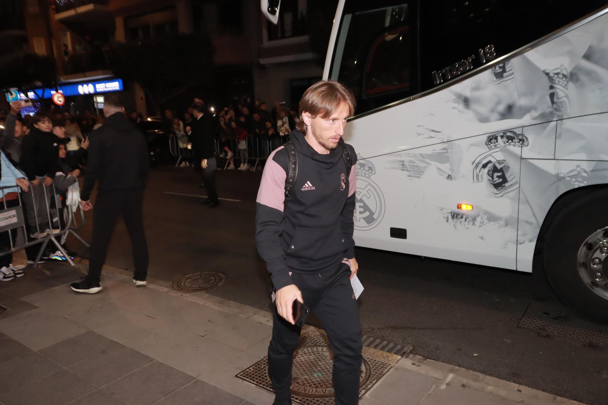 Así ha sido la llegada del Real Madrid a Castelló