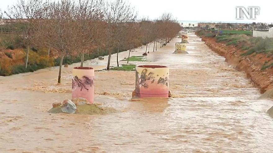 Consecuencias del temporal Gloria en Pilar de la Horadada y Orihuela Costa