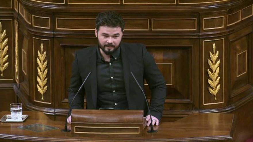 Gabriel Rufián: "He aquí su derrota y nuestra victoria"