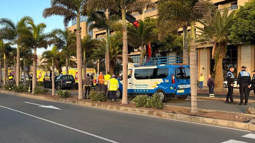 Varios heridos, entre ellos tres menores, tras un accidente de tráfico en el sur de Gran Canaria