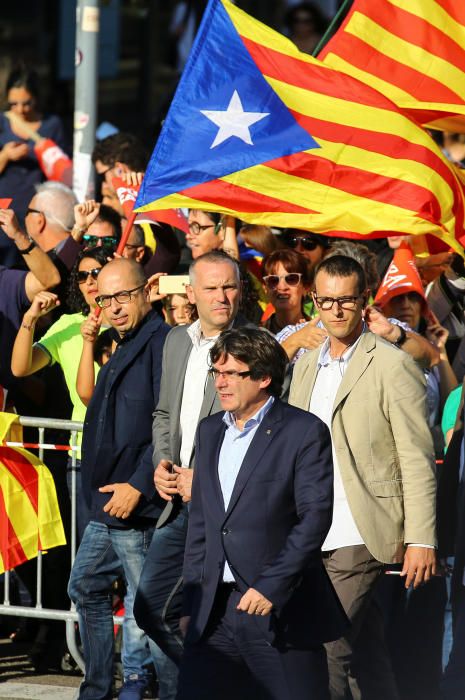 Manifestació a Barcelona per l'alliberament dels Jordis