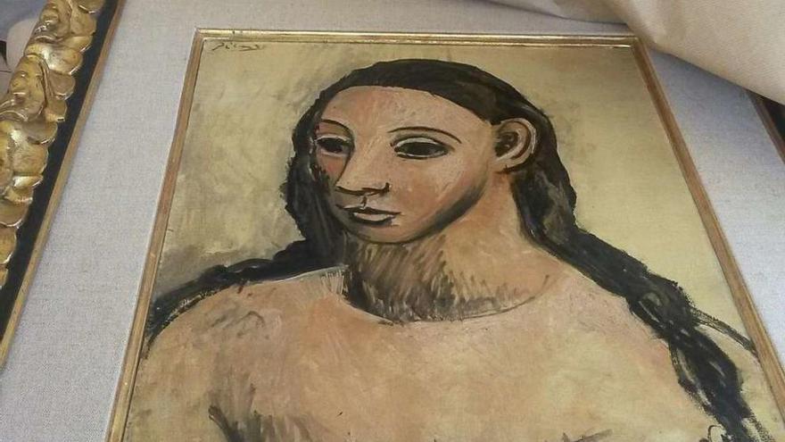 El cuadro de Picasso &quot;Cabeza de una mujer joven&quot;. // Efe