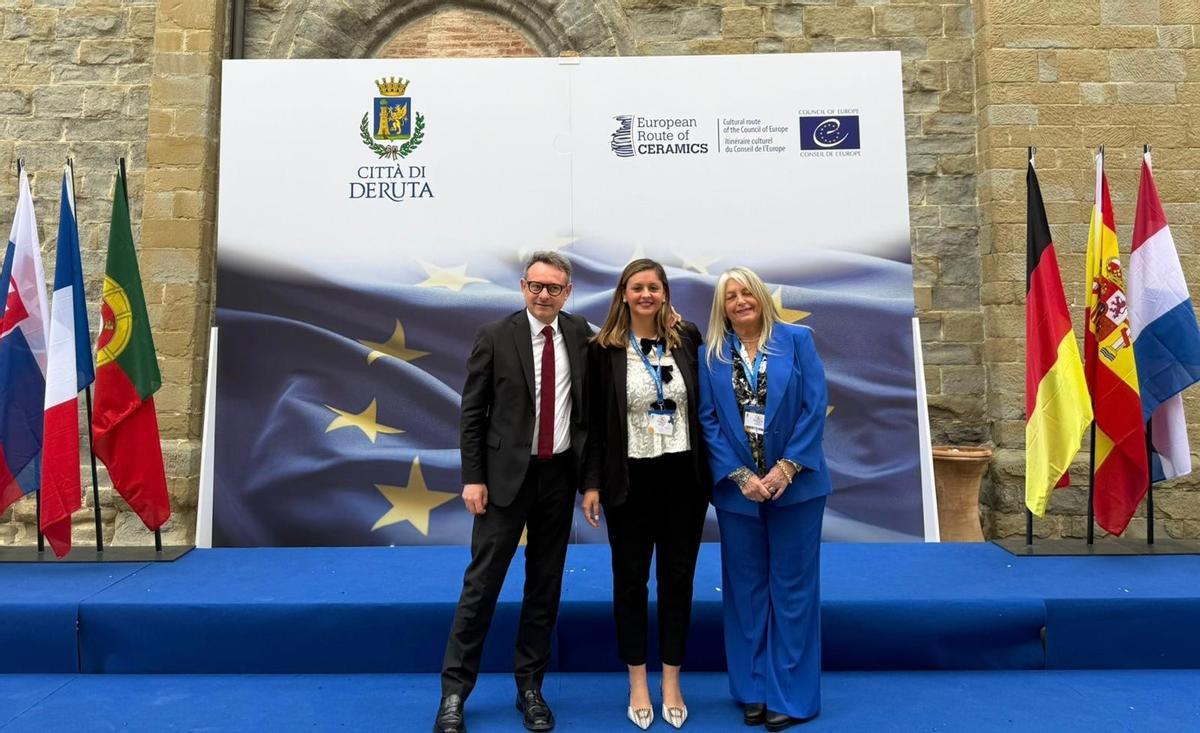 La concejala Arantxa Miralles, en el acto de la Ruta Europea de la Cerámica.