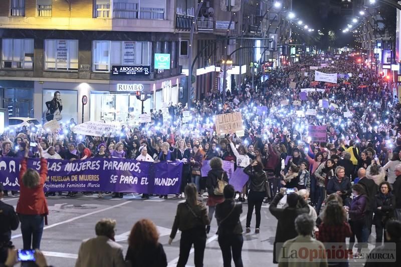 Manifestación por el Día de la Mujer en Murcia